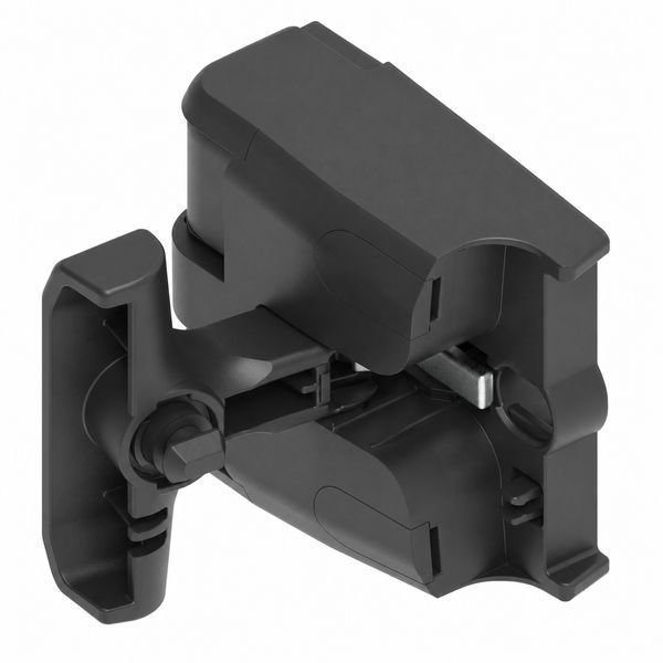 Петля накладная замок с 3D регулировкой Emka 1091-U146 полиамидная черная 0888 фото