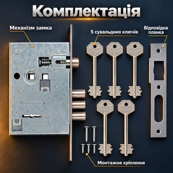 Замок врізний Шерлок 05.008 0411 фото