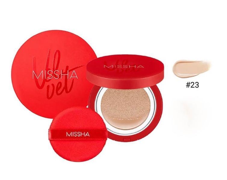 Кушон-тональный крем Missha Velvet Finish Cushion, оттенок №23 0472 фото Кушон-тональный крем Missha Velvet Finish Cushion, оттенок №23 0472 фото