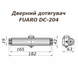 Доводчик двери Fuaro DC-204 до 85 кг черный стандартная тяга 0219 фото 3
