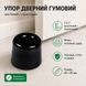 Упор дверний гумовий чорний настінний і підлоговий обмежувач відкривання дверей 0374 фото 1