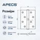 Петля дверна врізна APECS 100 75-B-Steel-CR-R хром права 0625 фото 3