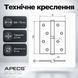 Петля дверна врізна APECS 100 75-B-BLM-L чорна ліва 0631 фото 6