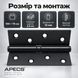 Петля дверна врізна APECS 100 75-B-BLM-L чорна ліва 0631 фото 4